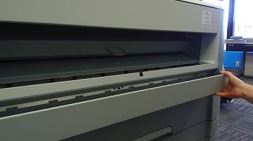 Clearing a Paper Jam - Canon Océ Plotwave (How to)