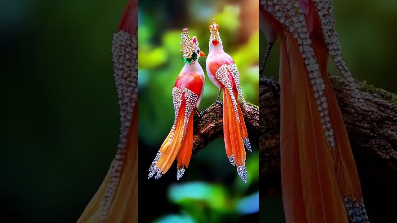 Beautiful birds 🤩😀 duniya ka sabse khubsurat chidiya 😯😲 I comment for video