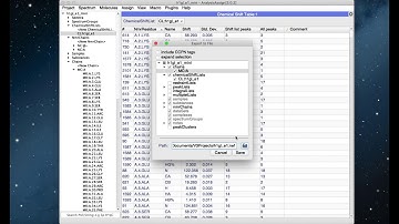 CcpNmr AnalysisAssign V3 - NEF Export for BMRB Deposition
