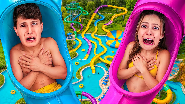 WHOEVER SCREAMS THE MOST ON THE FASTEST WATER SLIDES LOSES THE CHALLENGE!💦