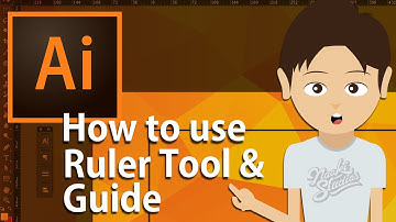 Adobe Illustrator tutorial - How to use Ruler Tool and Guide