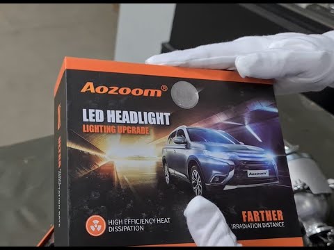 Как оставить галоген в прошлом- Новая LED лампа H7 от Aozoom- Распаковали- сравнили с обычной лампой