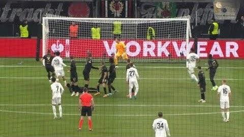 🫡Omar Marmoush Amazing FREE-KICK Goal vs Slavia Praha | Frankfurt vs Slavia Praha