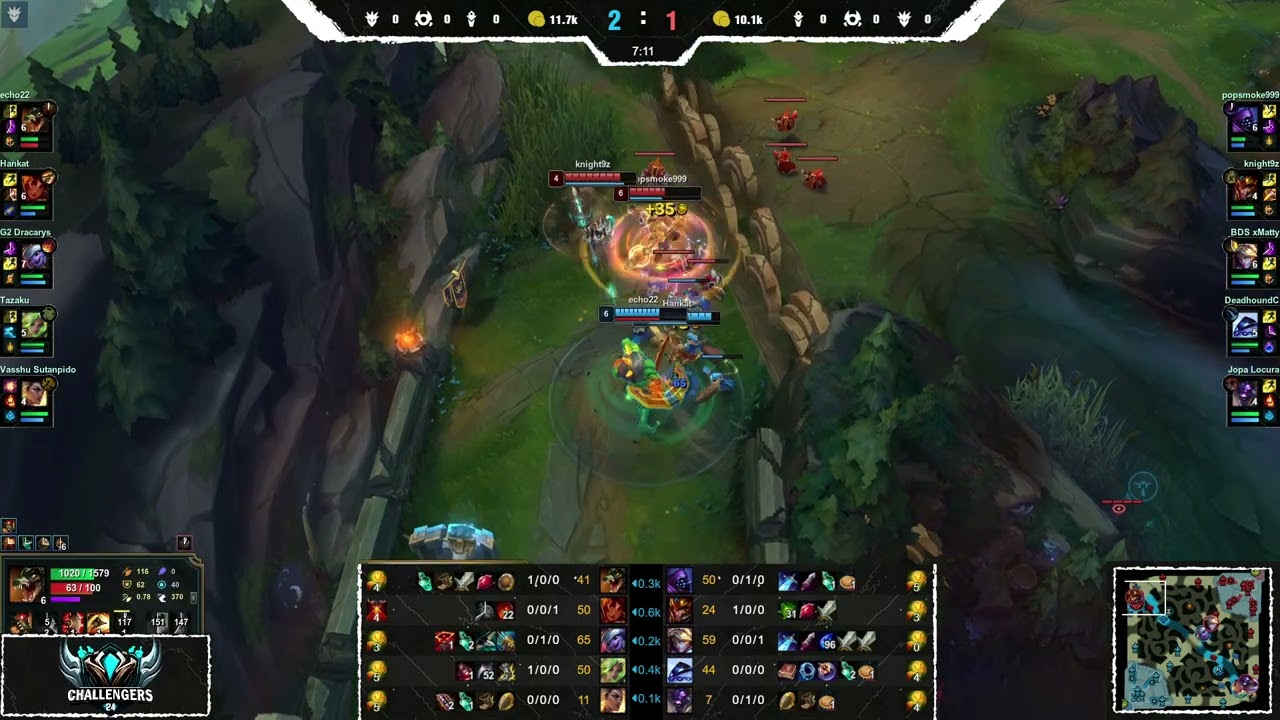 🔹[G2] Caps🔹Rekkl -VS- 🔸[BDS] Nuc🔸[BDSA] xMatty - LoL Ranked Replay