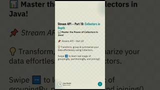 💡 Java Collectors Explained | groupingBy, partitioningBy, joining | Stream API Part 10