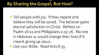 CMS 409 Module 1 The Gospel and Evangelism Profile