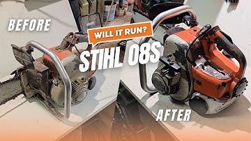 Disassembling and cleaning old Stihl 08 S chainsaw