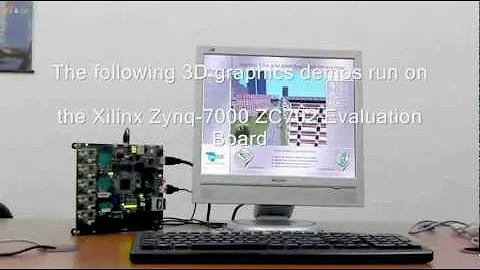 Xylon logi3D GPU running on Xilinx ZC702 Evaluation Board
