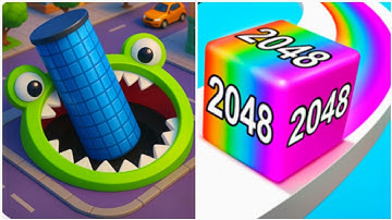 Hole io vs Jelly Merge Run Match - Gameplay Walkthrough (Android, iOS) ASMR Games