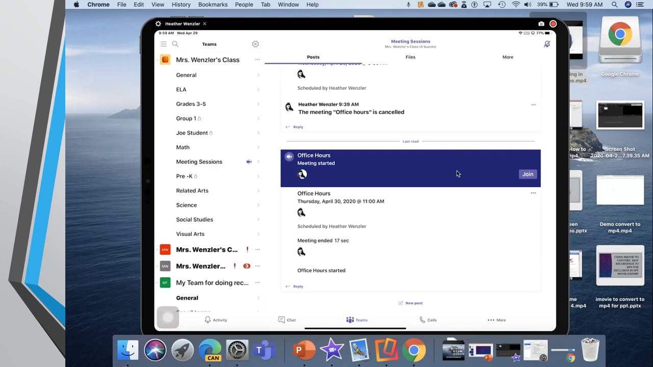 how-students-enter-a-teams-meeting-on-ipad-youtube