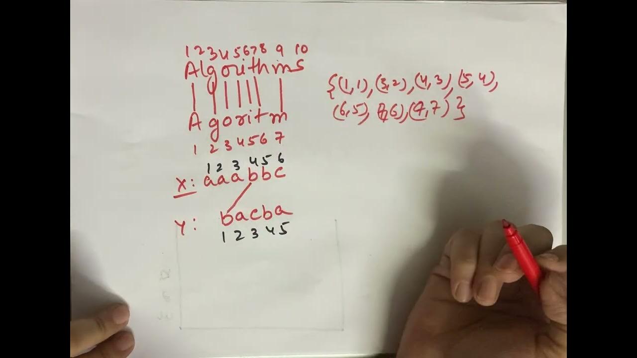ADSA Sequence Alignment Problem definition + matching + alignment
