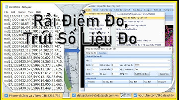 🌎 Bài 5_HƯỚNG DẪN RẢI ĐIỂM ĐO CHI TIẾT, TRÚT SỐ LIỆU ĐO TRÊN MICROSTATION V8I BẰNG ỨNG DỤNG GCADAS
