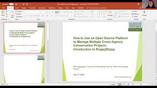 How to Use an Open Source Platform to Manage Multiple Cross-Agency Conservation Projects