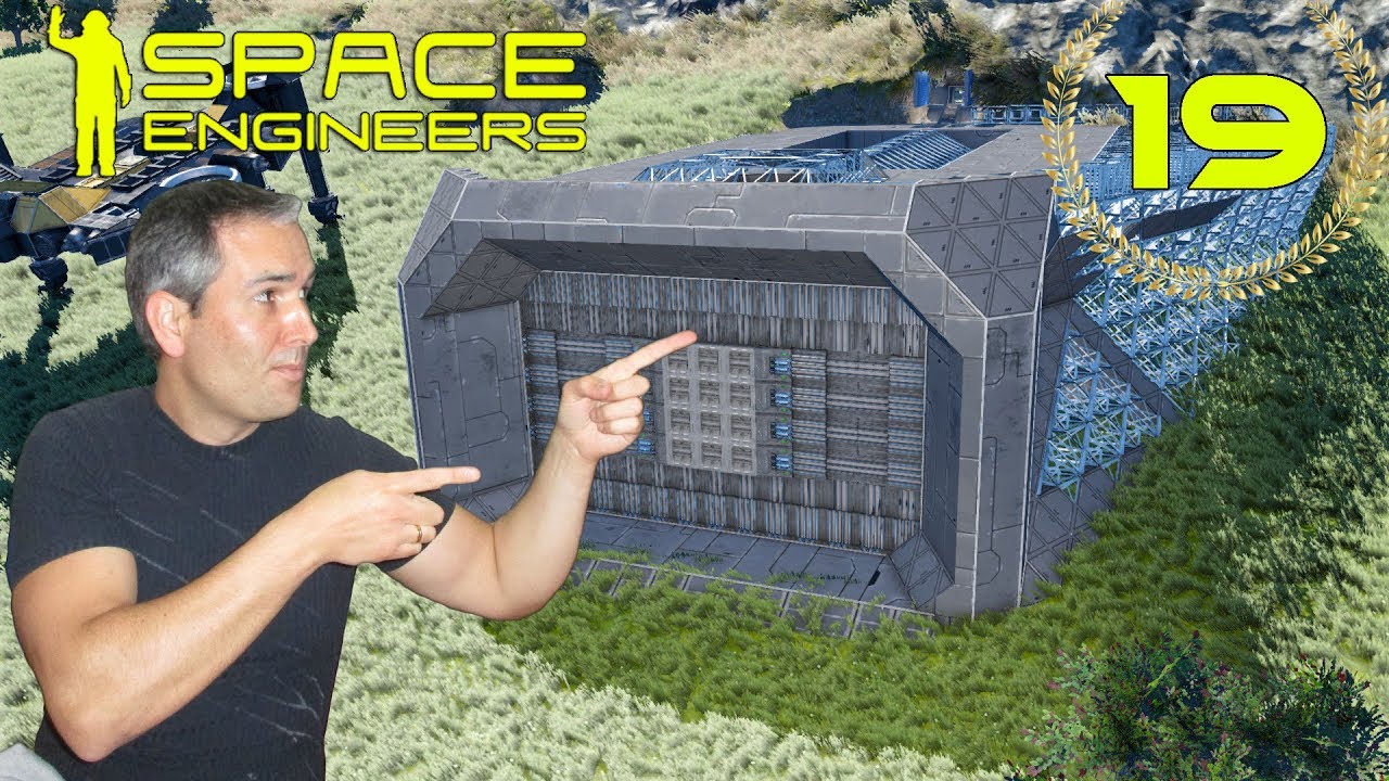 Space Engineers #19 DANDO FORMA AL HANGAR. Gameplay Español - YouTube