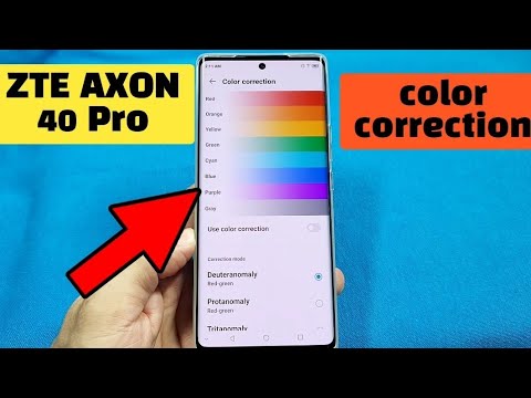 Android Color Correction Color Correction fix display colors ZTE Axon Android phone - YouTube