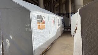 Lebanons largest sports stadium turned into shelter for people displaced by conflict - AP Explains