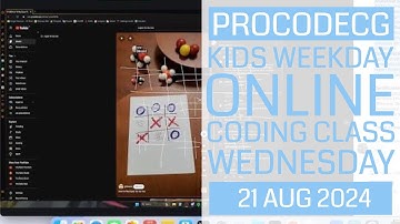 ProCodeCG Kids Weekday Coding Class - Wednesday - 21 Aug 2024
