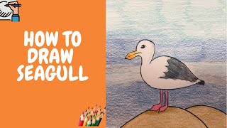 How To Draw A Seagull - Art For Kids - Drawing For Beginners