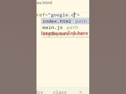 Insert a link in a text using One Line HTML Code | HTML Basics - YouTube