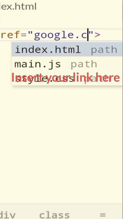 Insert a link in a text using One Line HTML Code | HTML Basics - YouTube