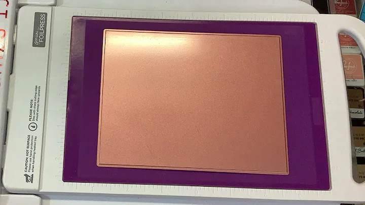 Erin Lee solid hot foil plate