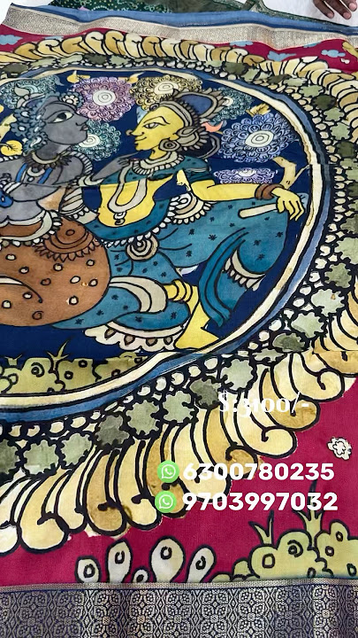 ⚜️KALAMKARI PRINT || SRIMATHI SILKS #6300780235 #srimathisilks #kalamkari #kalamkariprints #pdtr