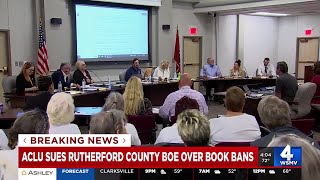ACLU files lawsuit to stop book bans in Rutherford County