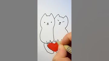 How to draw cute cats easy🐱🐈 Step by step Drawing for kids