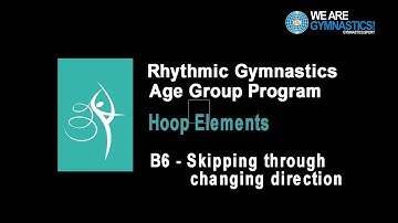 Rhythmic Gymnastics Age Group Program - Hoop Element B6 Skipping through changing direction