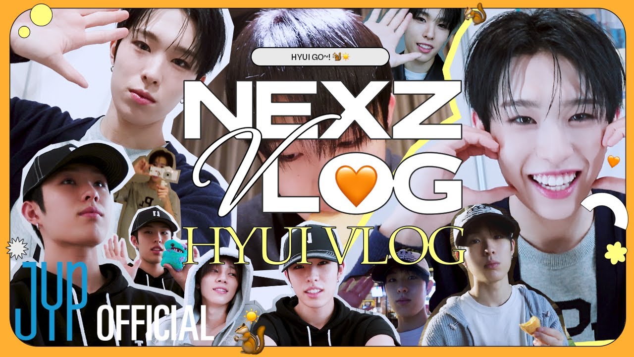 [NEXZ(넥스지) VLOG] HYUI VLOG | 휴이 GO~!🐿☀ #1 | 멤버들과 영화관🍿🎥 출국 준비🧳와 다같이 고기먹는🥩 다람쥐🐿의 일상