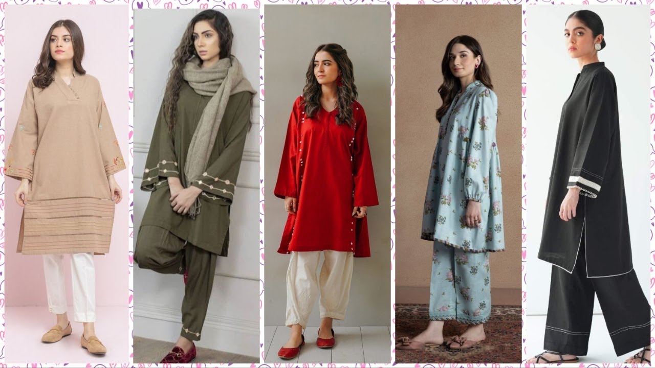 Casual plain simple dress designs 2023 , new dress design 2023 , Pakistani dress 