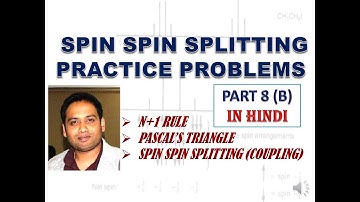 Part 8(B): NMR Signal Splitting Practice Problems  for CSIR NET/ GATE