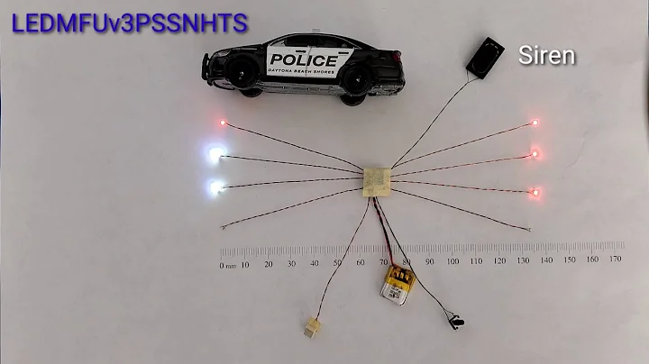 Police LED lighting kit for Hotwheels