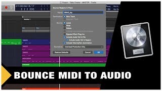 Bounce MIDI to Audio in Logic Pro X (Tutorial)