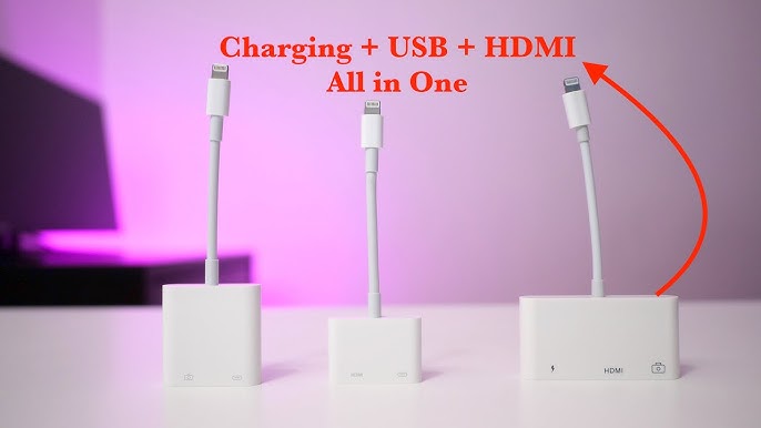 iPhone to TV // Apple Lightning to HDMI Adapter // iPad to TV 