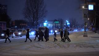 Зимний перекрёсток в Печатниках