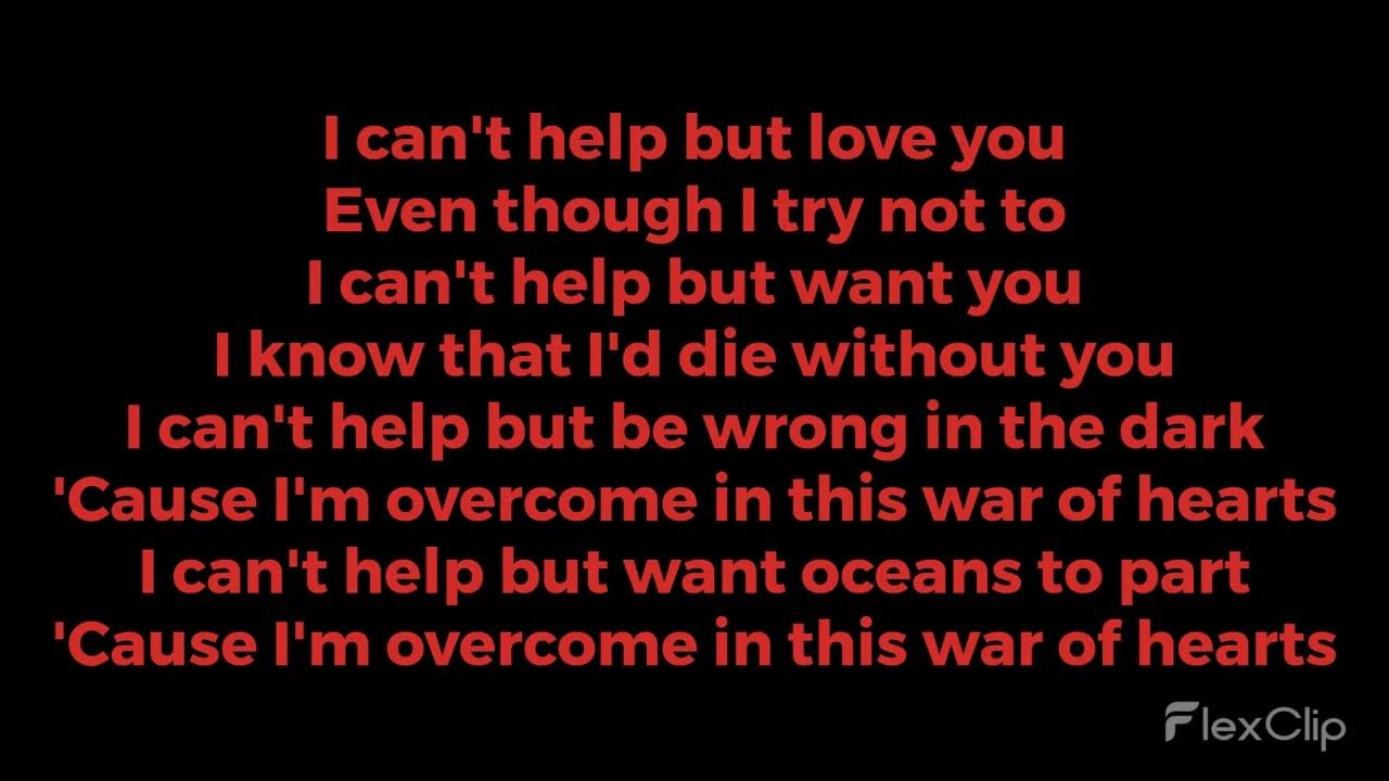 War Of Hearts Lyrics War Of Hearts By Ruelle YouTube