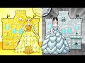 Paper Dolls Dress Up - Silver Wednesday Addams vs Gold Rapunzel Room Makeover - Barbie&#39;s New Home