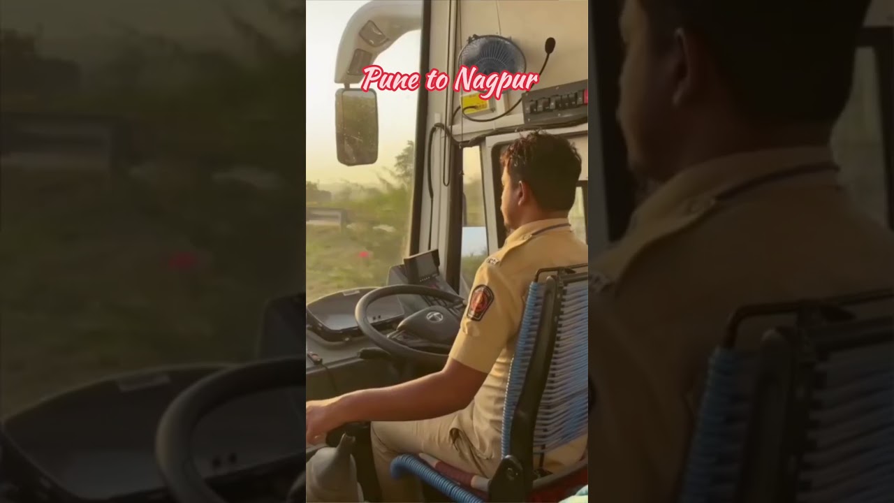 PUNE TO NAGPUR MSRTC BUS LALPARI JOURNEY TRAVEL (पुणे ते नागपुर )
