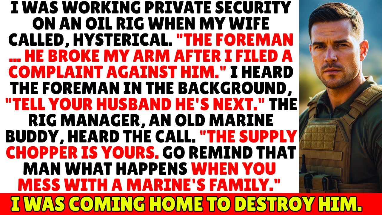 A Foreman Broke My Wife's Arm and Threatened Me, My Boss Just Gave Me The Company Chopper To Go Home