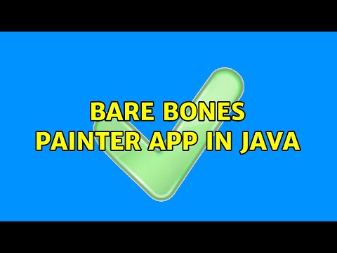 Bare bones painter app in Java (2 Solutions!!)
