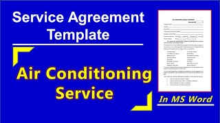 How to make Service Agreement for Air Conditioning Service | Service Agreement Template for HVAC screenshot 4