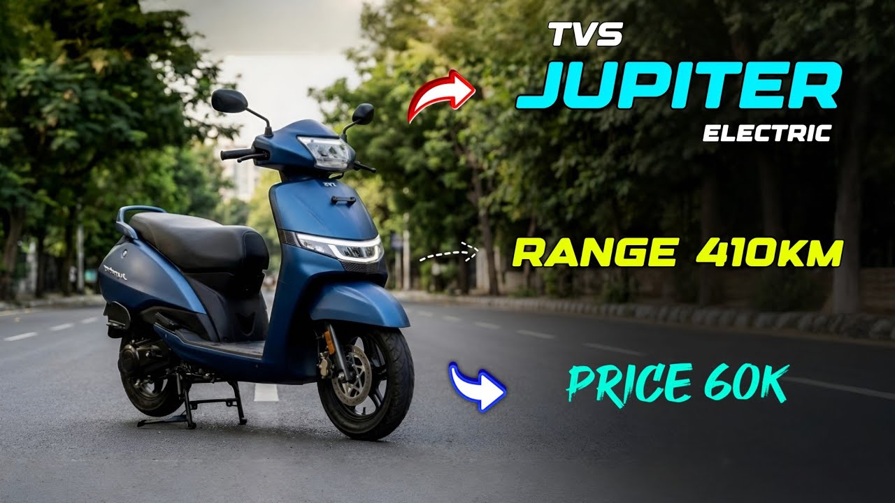 TVS Jupiter EV 2026 ⚡ Запас хода 400 км, дата запуска и цена 🛵🔥