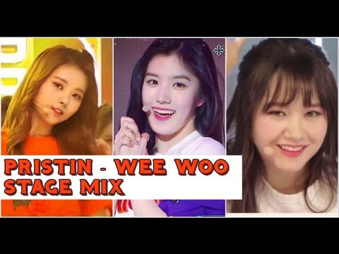 🌺 PRISTIN - Wee Woo Stage Mix/Live Compilation 🌺 - YouTube
