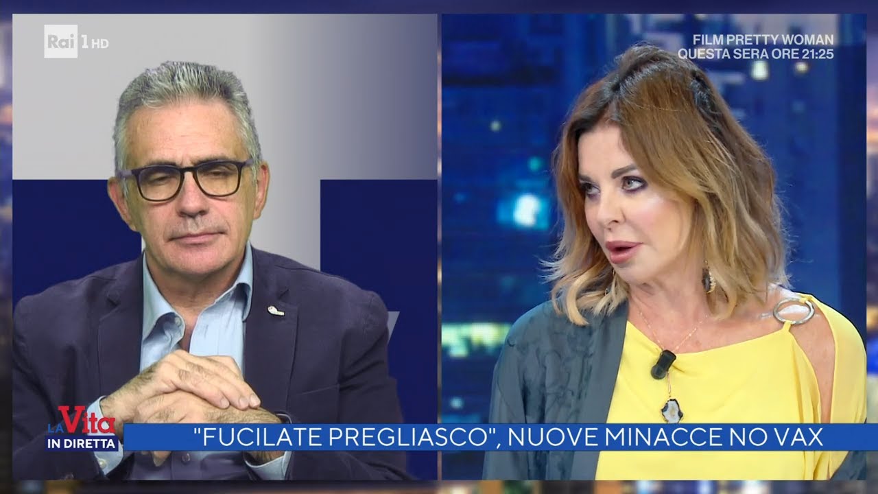 Minacce no vax - La vita in diretta 22/09/2021 - YouTube