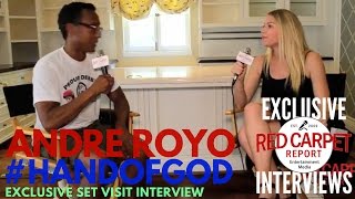 Andre Royo interviewed at "Hand of God" S2 Set Visit Watch Series on 3/10 on Amazon
