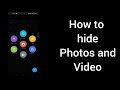How to hide photos ands