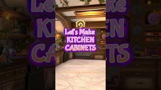 WoW Housing Kitchen Cabinets #WoWhousing #Worldofwarcraft #Worldofwarcrafthousing #Wowmidnight