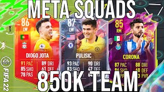 BEST META 850K TEAM (5* WEAK FOOT) HYBRID SQUAD BUILDER TO GET MORE WINS - FIFA 22