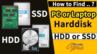 How to find hard disk type in windows 10/7/vista/ xp check ssd or
hddin this video i will tell you about harddisk pc l...
